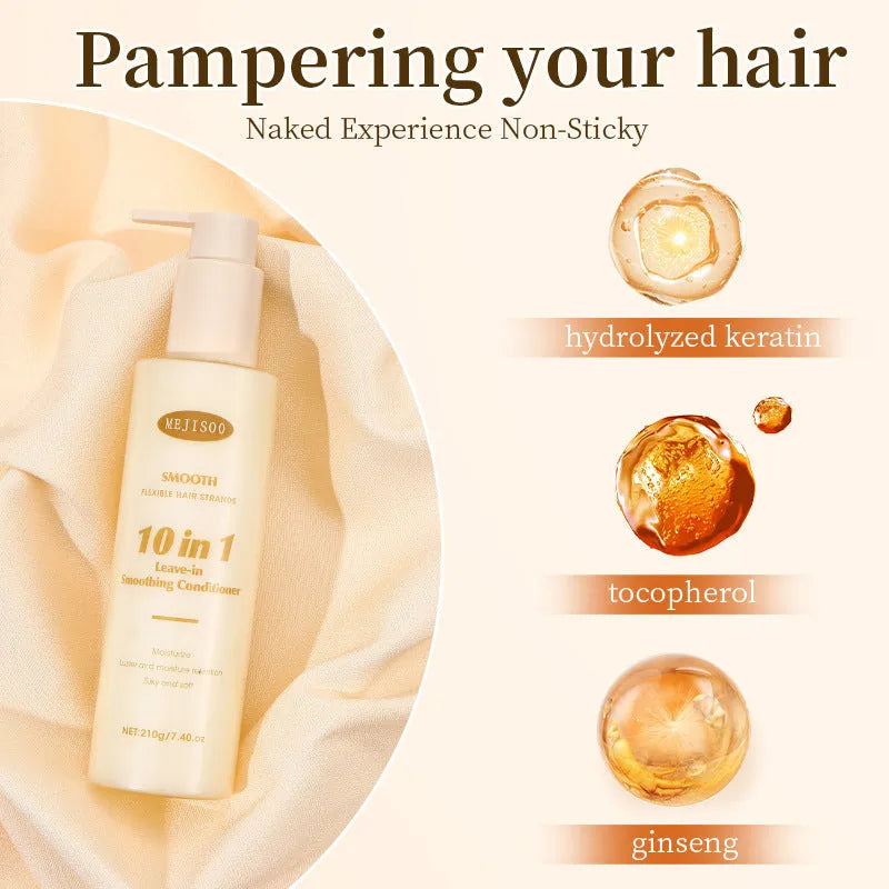 210g bottle of wash-free 10-in-1 hair conditioner for ladies