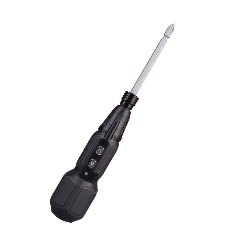 Alloy steel straight handle electric screwdriver in black and blue with 36V lithium battery