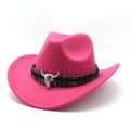Western cowboy hat with bell crown in various colours including red, black and army green