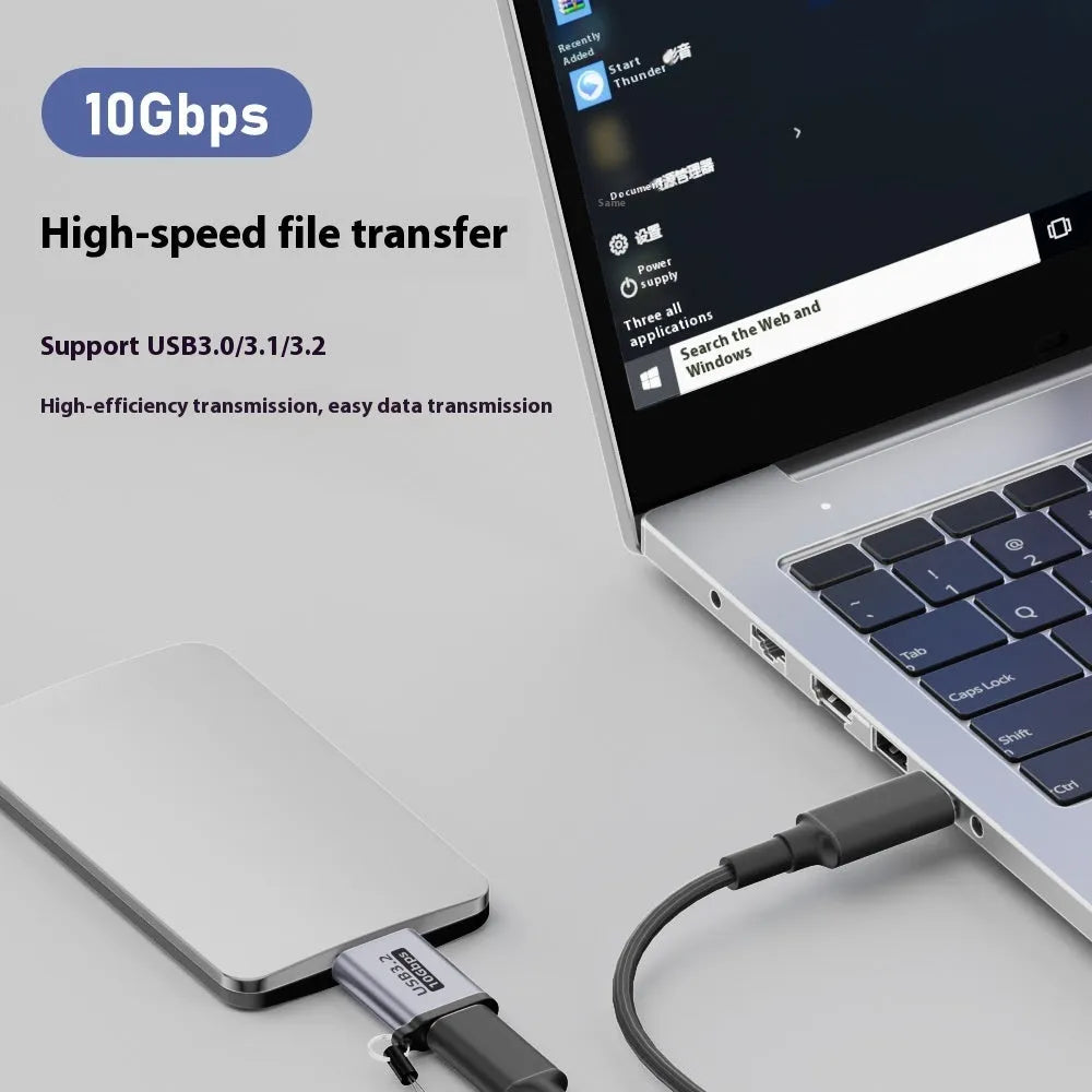 USB AM to Micro-B adapter with four interface options for data transfer from older devices