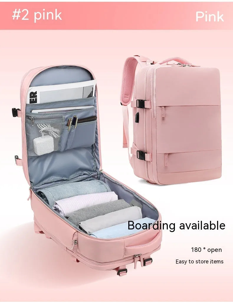 Large nylon waterproof mummy backpack in various colours on a neutral background.