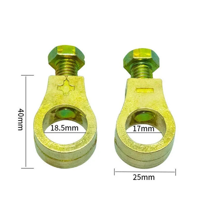 Pure copper car battery terminal clamp for automotive electrical connections