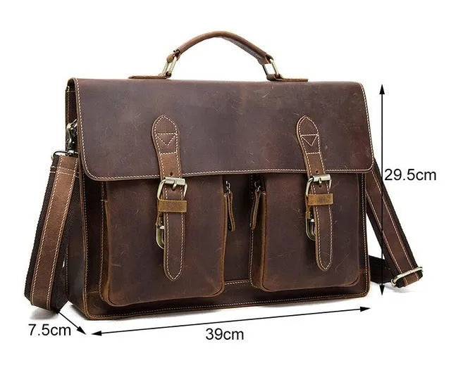 Small yellow brown genuine cowhide leather shoulder messenger bag for men