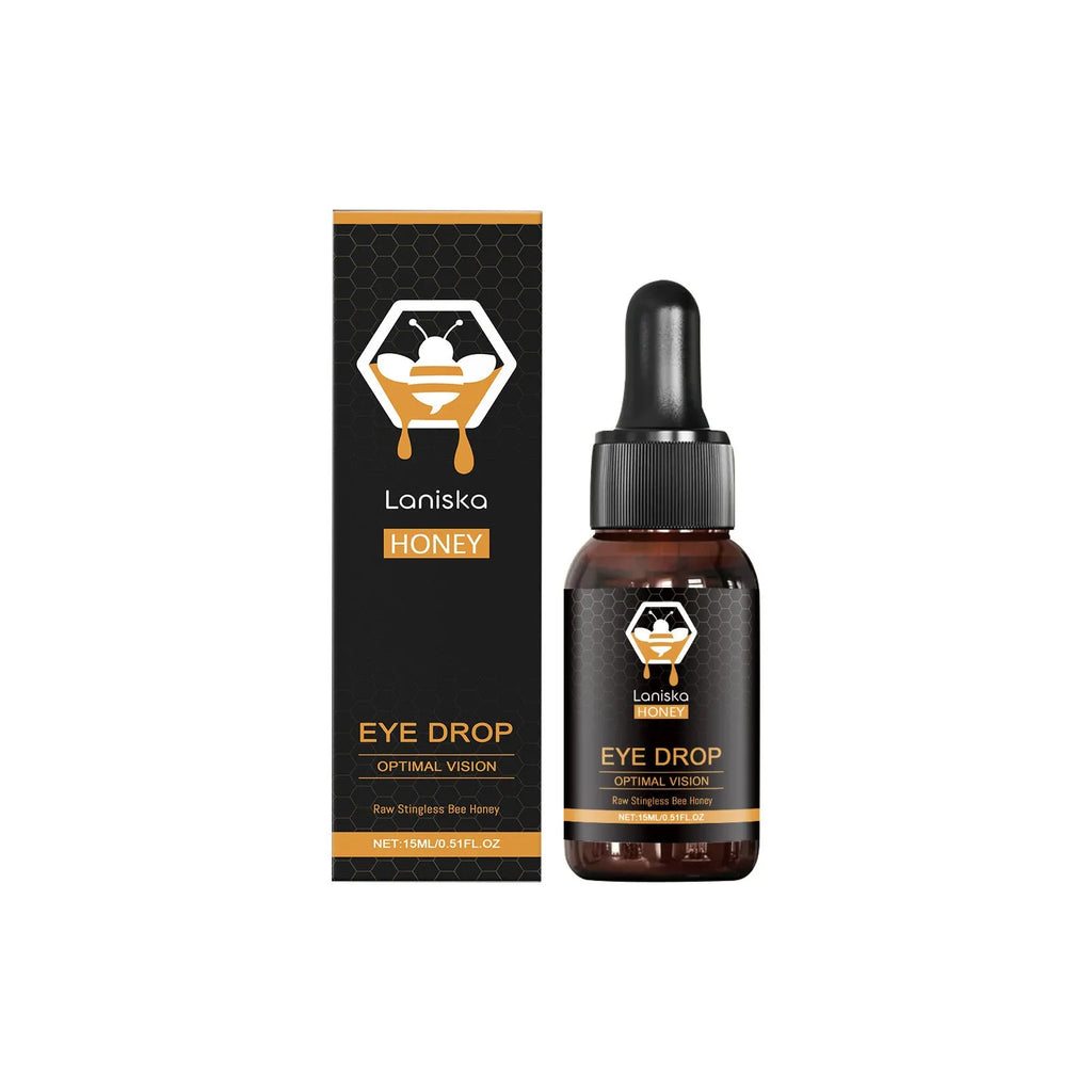 15ml bottle of honey eye drops for dry eye and fatigue relief