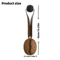 Coffee-coloured TPR dog toy shaped like a coffee bean with rope knots