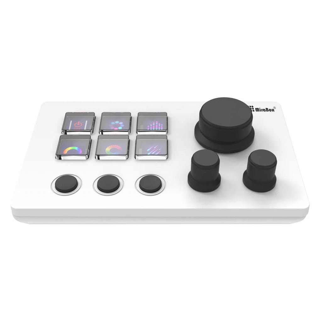 Visual Keyboard N3 programmable silicone USB keypad in black or white with data cable.