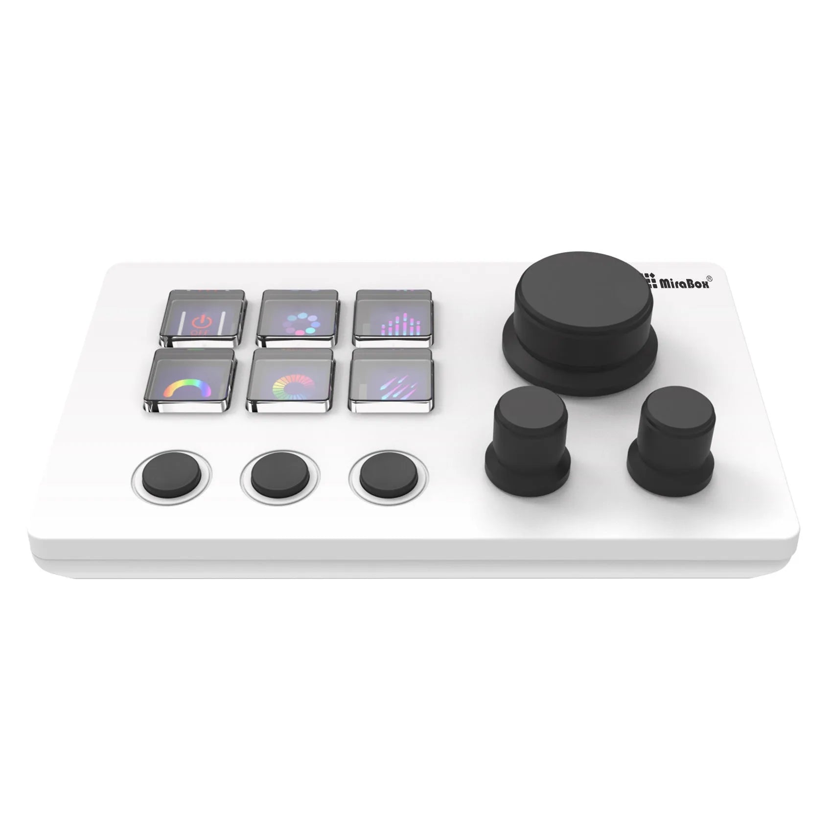 Visual Keyboard N3 programmable silicone USB keypad in black or white with data cable.