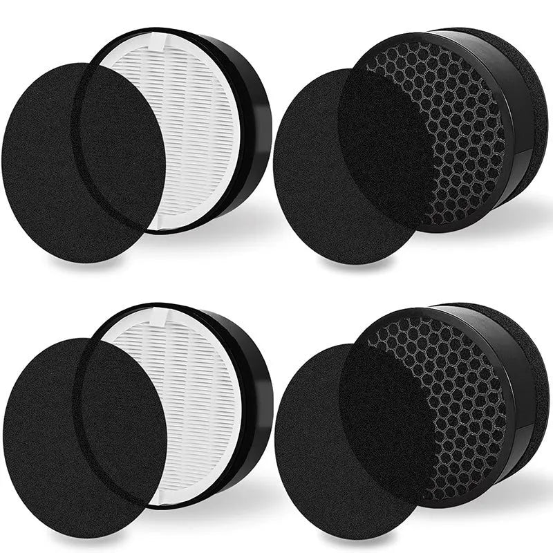 Levoit LV-H132 compatible air purifier filter replacement measuring 19x19x6.3 cm