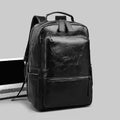 American Vintage large capacity waterproof backpack in solid colour with curved shoulder strap and sewing line detail
