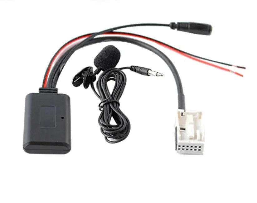 Bluetooth AUX audio cable kit for Citroen and Peugeot car stereos with RD4 radios
