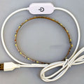 Photon Lighting flexible USB LED light strip with touch control on a white background.