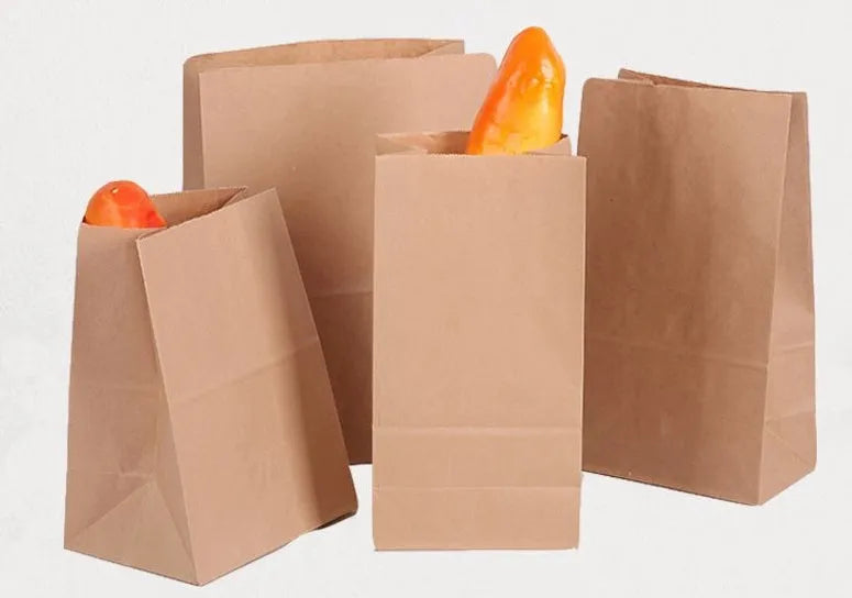 Yellow aluminium foil laminate packaging bags with kraft paper backing for snack food packaging