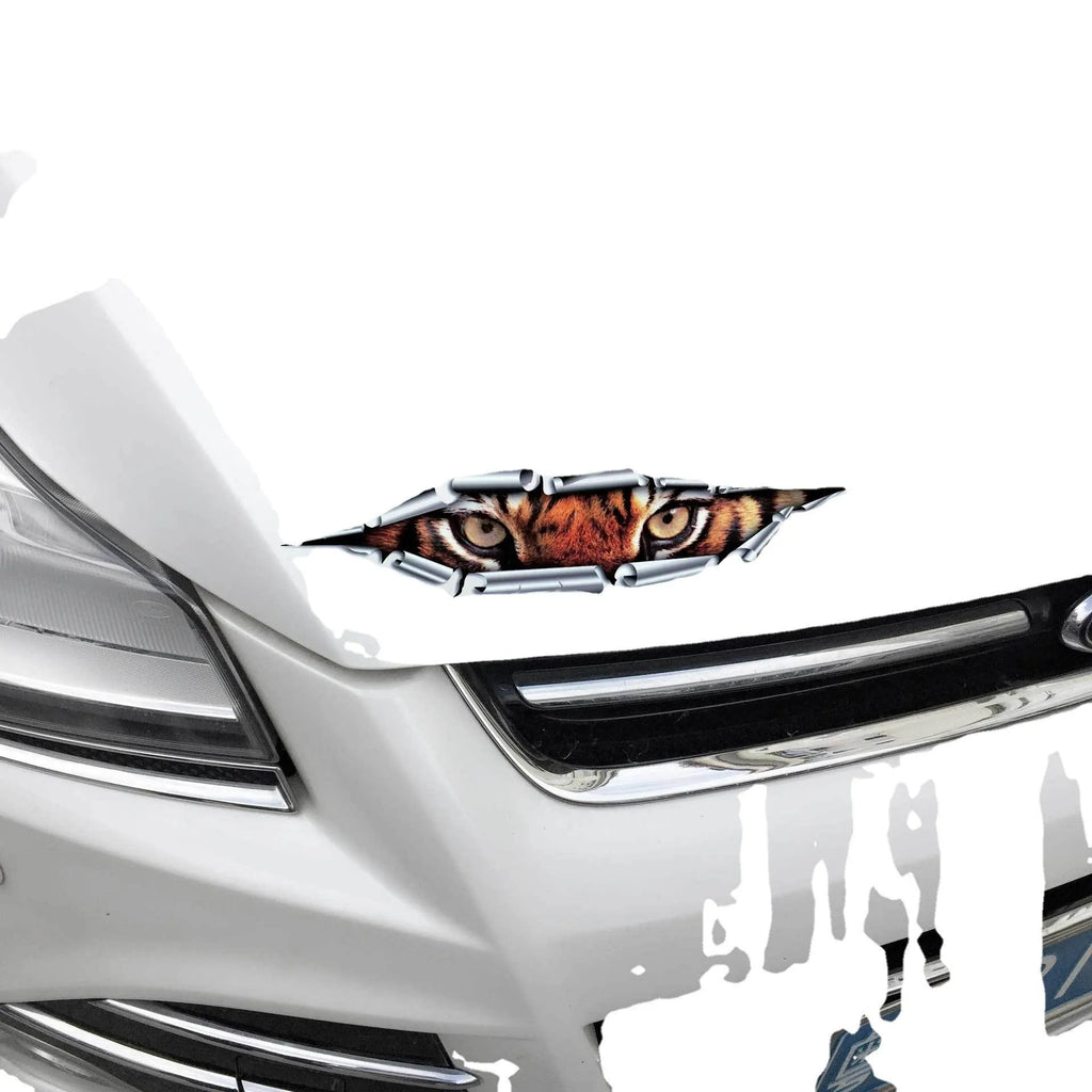 3D car sticker with tiger eye or eagle eye pattern for vehicle door decoration
