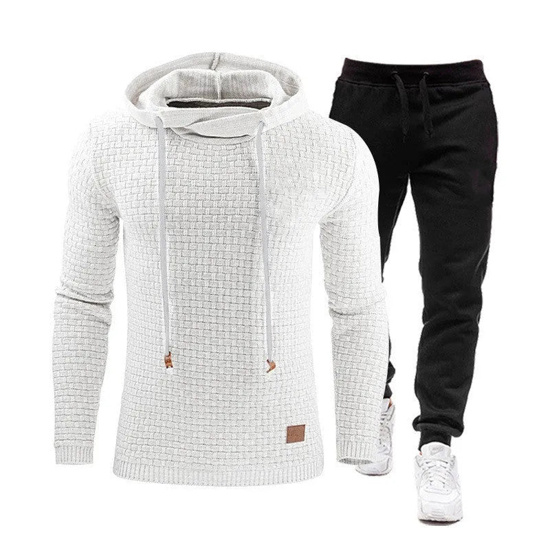 Korean fashion autumn winter casual coat and trousers set in army green, long sleeves, chemical fibre blend