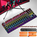 K87 mechanical keyboard with choice of green or red axis switches in compact 87-key layout with metal construction