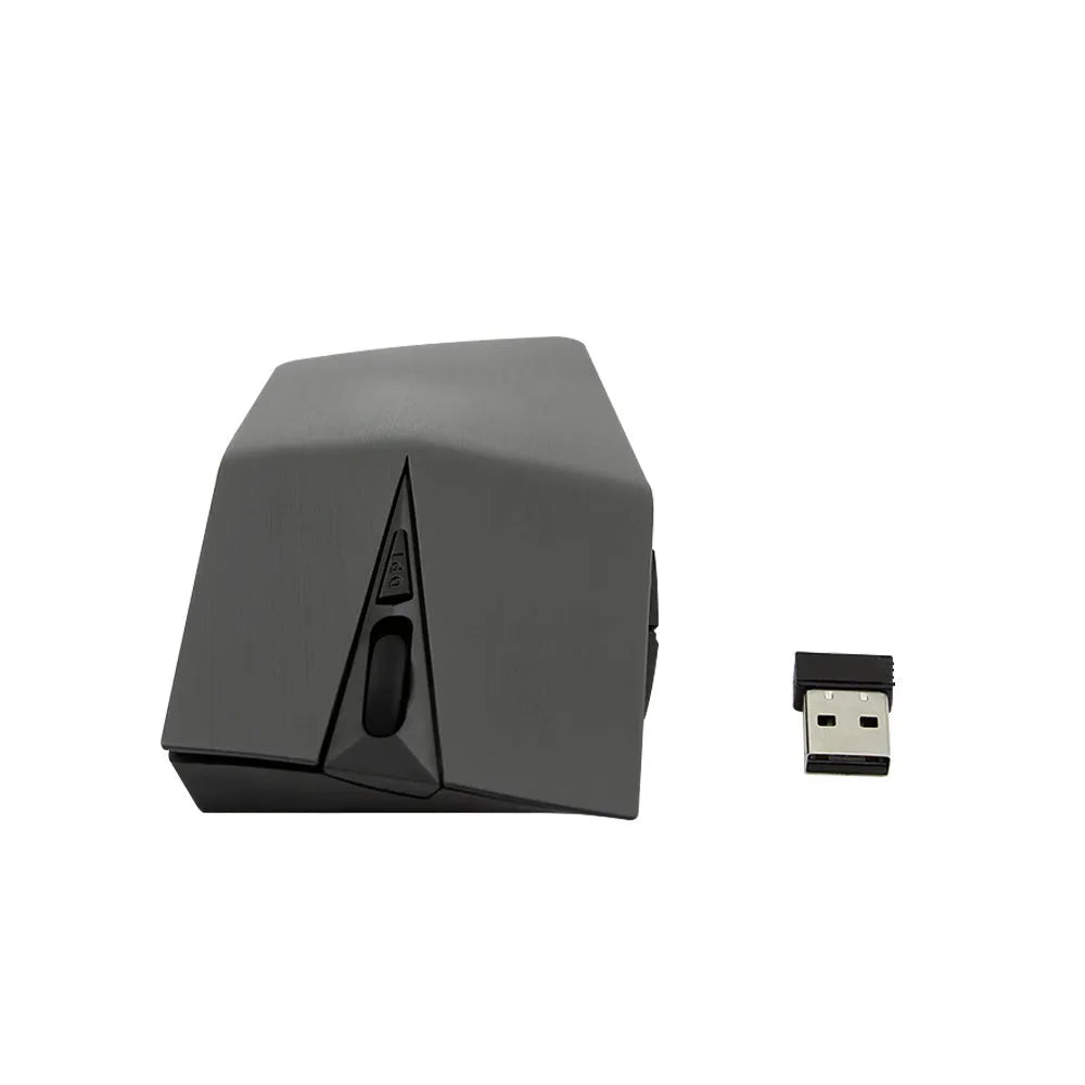Wireless optical mouse with invisible USB receiver in gold colour option