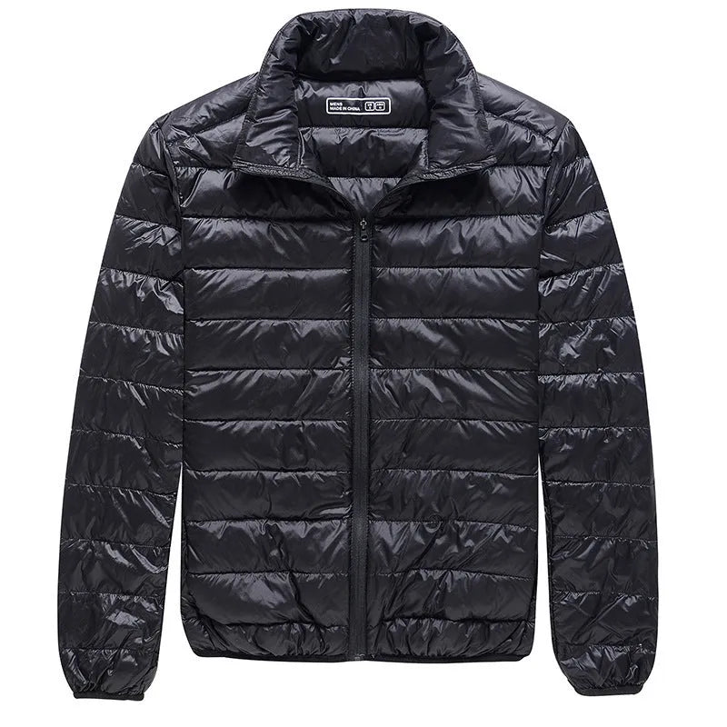 Unisex double plate ski suit in black colour for windproof waterproof protection during winter sports