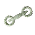 Blue TPR dog chew ring toy for puppy teething and safe chewing