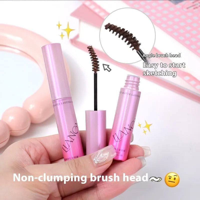 Velvet eyebrow cream in packaging showing four colour shade options for natural brow definition