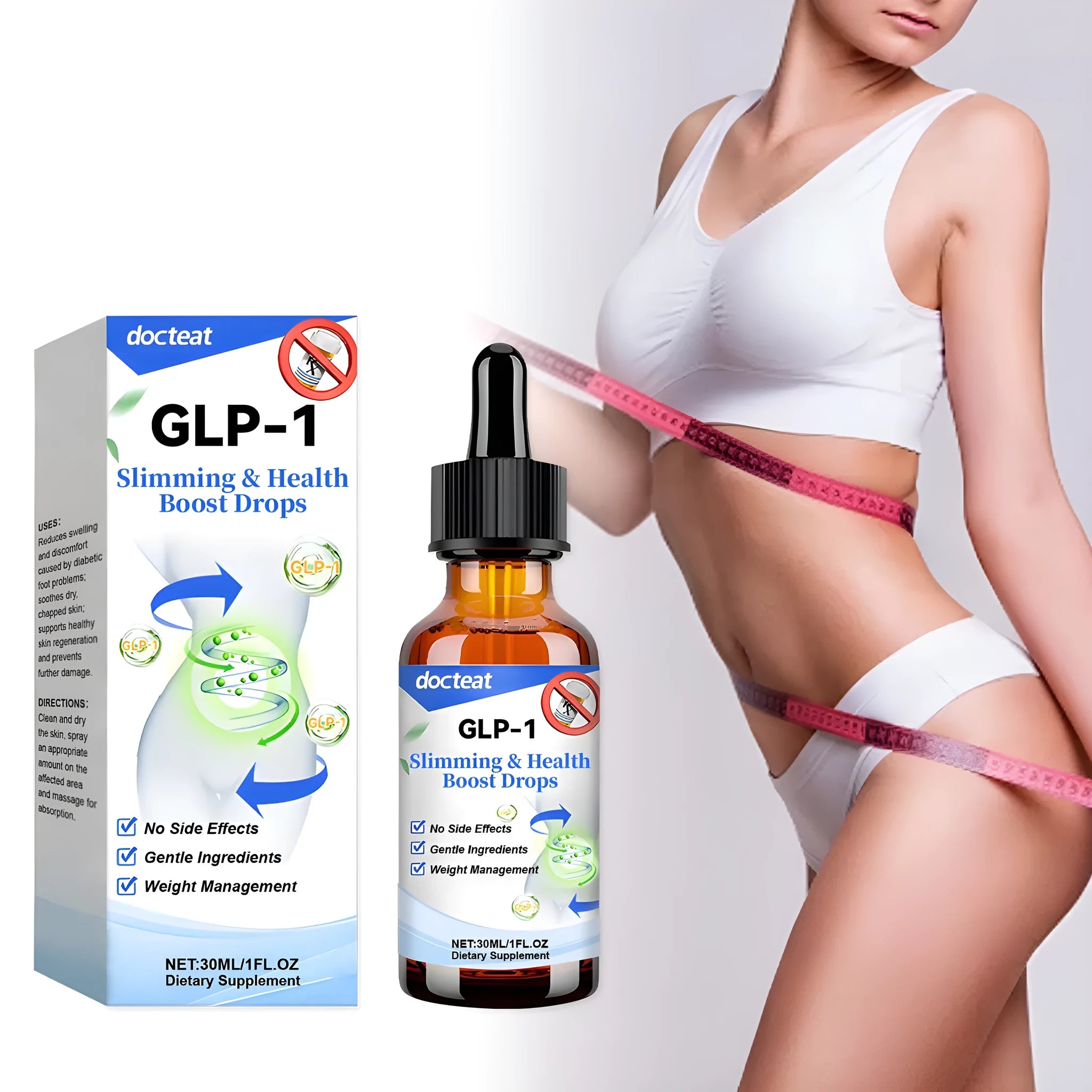 30ml bottle of traditional Chinese medicine intestinal care drops with dropper
