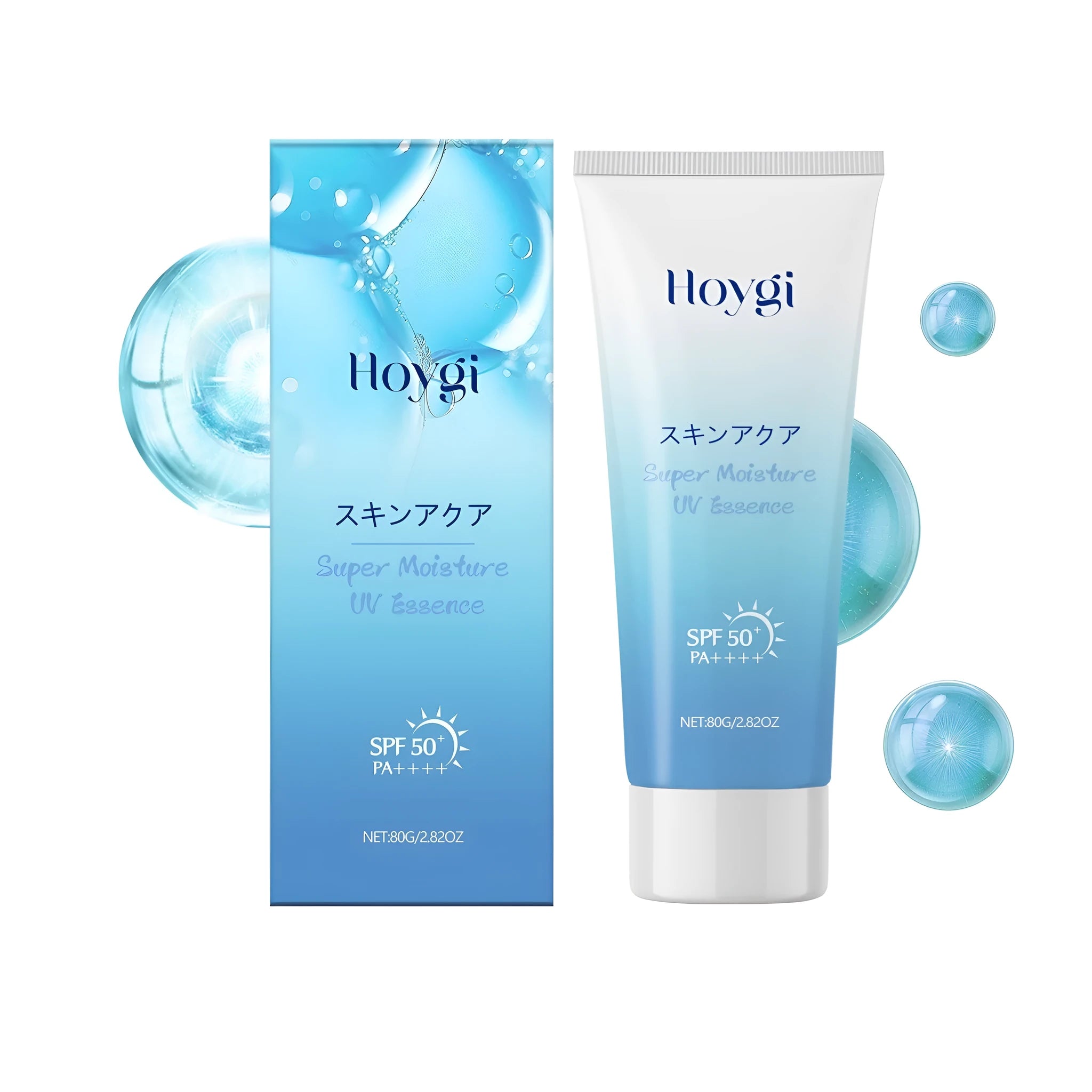 80g tube of refreshing moisturising facial sunscreen with hyaluronic acid.