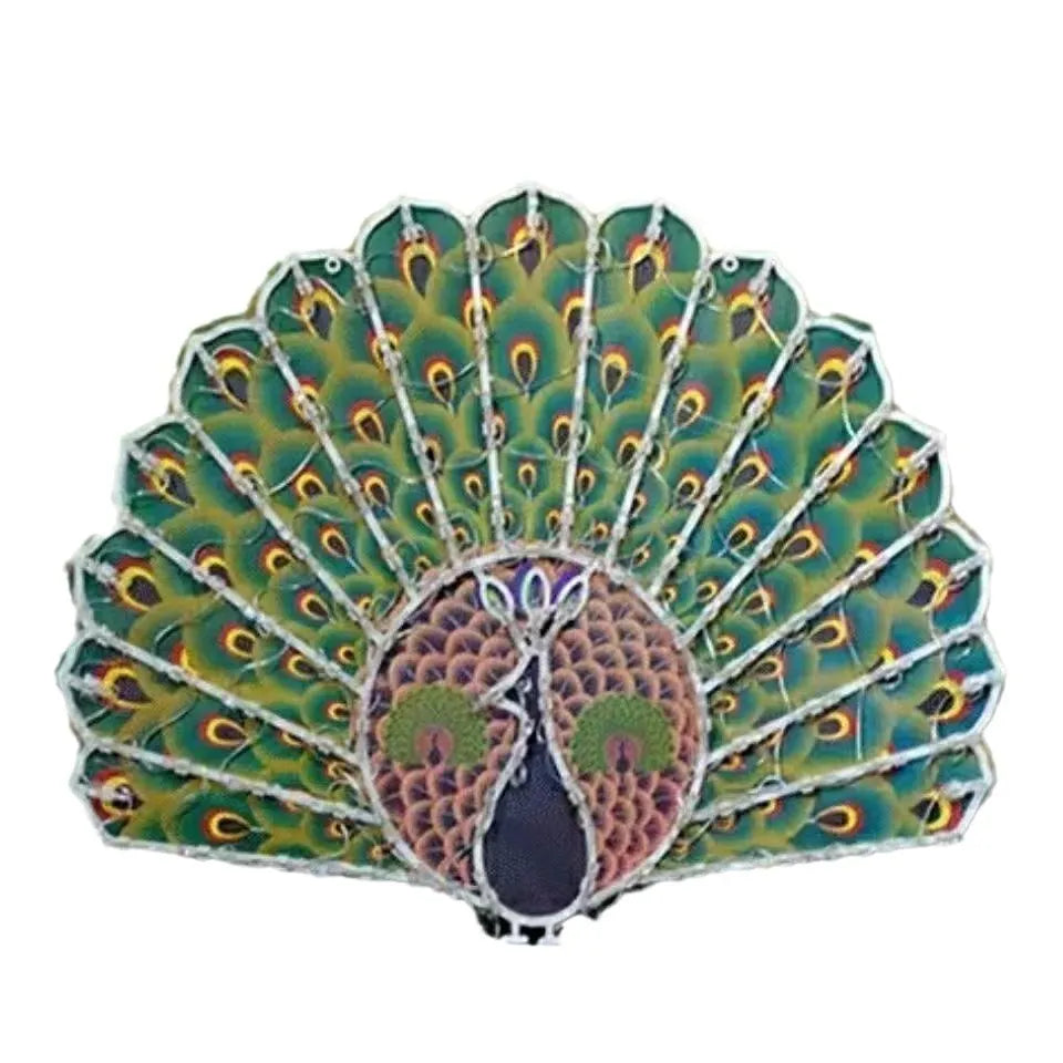 Outdoor decorative string lights with peacock, heart, sunflower and star shapes for Christmas festivals