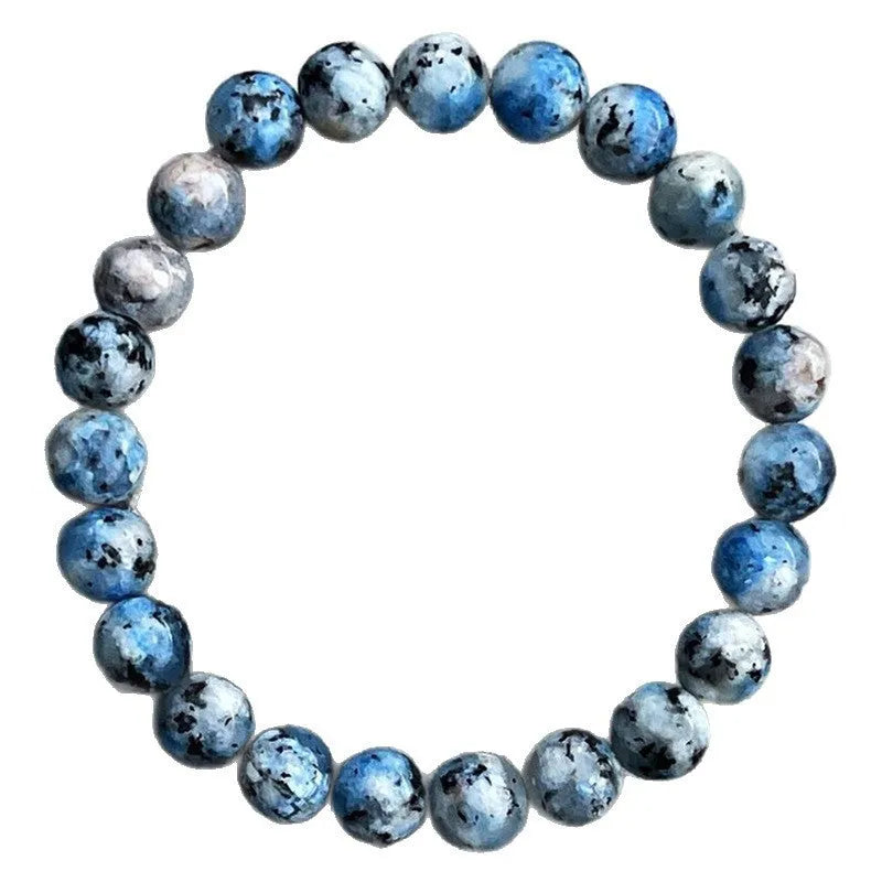 Handmade K2 Azurite geometric beaded bracelet with new Chinese style ethnic design