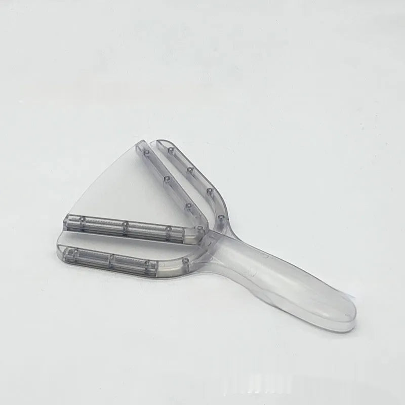 Adjustable telescopic bottle opener in ABS plastic with ergonomic handle in clear, red, or transparent grey colour options