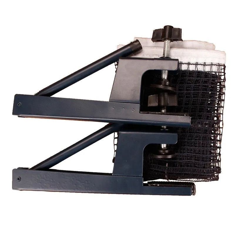 Table tennis universal net post with large thickened metal clip and grid frame for indoor tables.