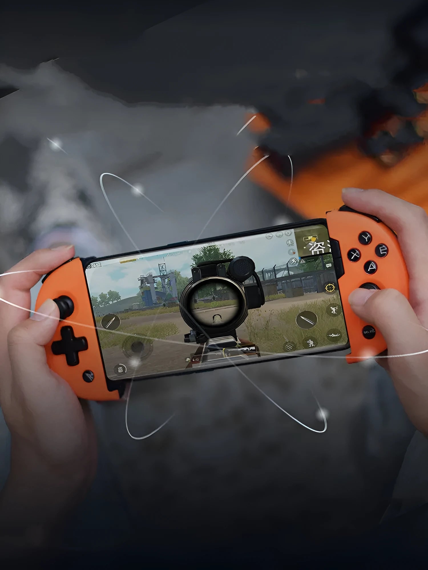 Feizhi Wee2T mobile game handle with stretch design and USB connector in midnight blue colour