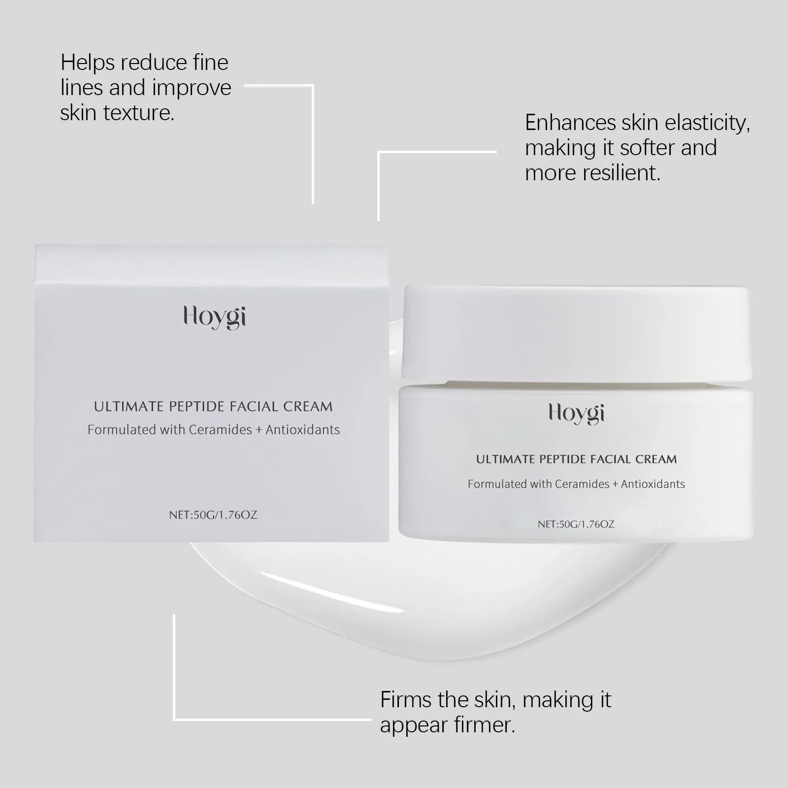 50g jar of Deep Nourishing Moisturising Facial Cream with Niacinamide and Ceramide NP.