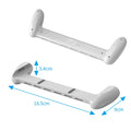 White Switch OLED game grip with card slot and ABS body on desk