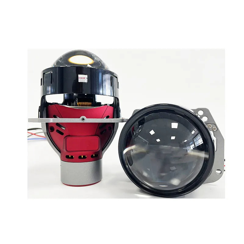Intelligent follow up steering headlight with aviation aluminium housing and three-inch glass lens