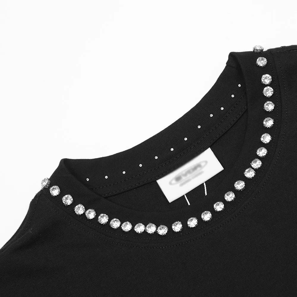 Men's cotton short sleeve t-shirt with cross star pattern, available in white and black, sizes S to XL