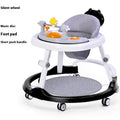 Baby walker multi-function drop-resistant trolley with music in cool black colour
