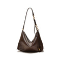Fashion shoulder underarm messenger bag in PU leather, black colour, size 27x9x18cm