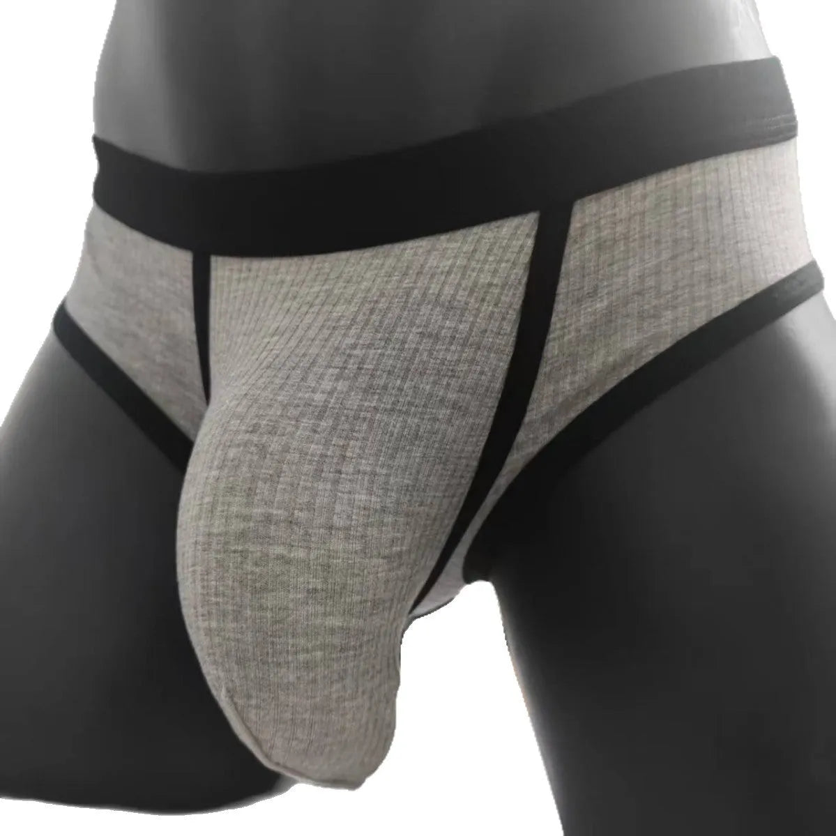 Men's triangle U-shaped big bag underwear in breathable viscose fabric showing colour options