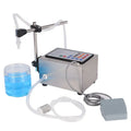 GFK280 model CNC filling machine unit on a workbench for automatic liquid dispensing