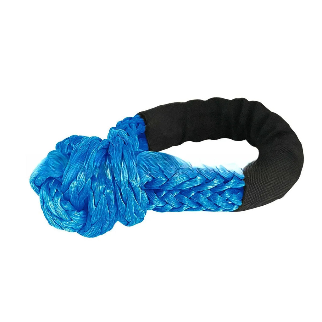 Polymer soft shackle trailer rope for vehicle recovery with 12mm diameter