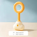 Blue and yellow ABS plastic dog pooper scooper with a cloud-shaped jaw on a white background.