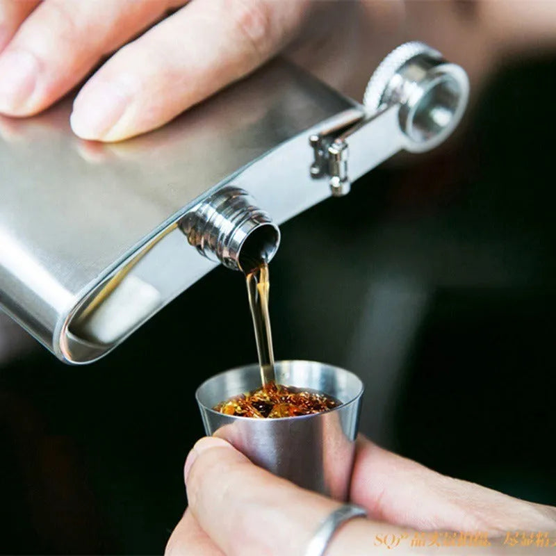 30 ml stainless steel wine glasses in PU leather cup cover with cup holder for outdoor travel