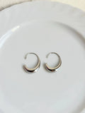 Women's snake design fashion earrings in gold and silver electroplated alloy