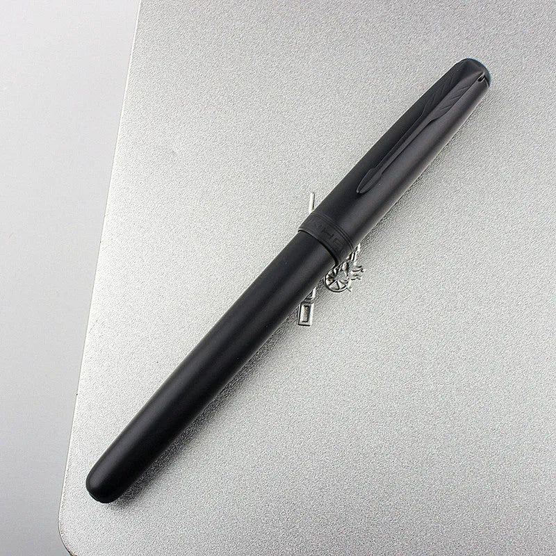Stainless steel ballpoint pen with 0.5mm tip for business and office writing applications