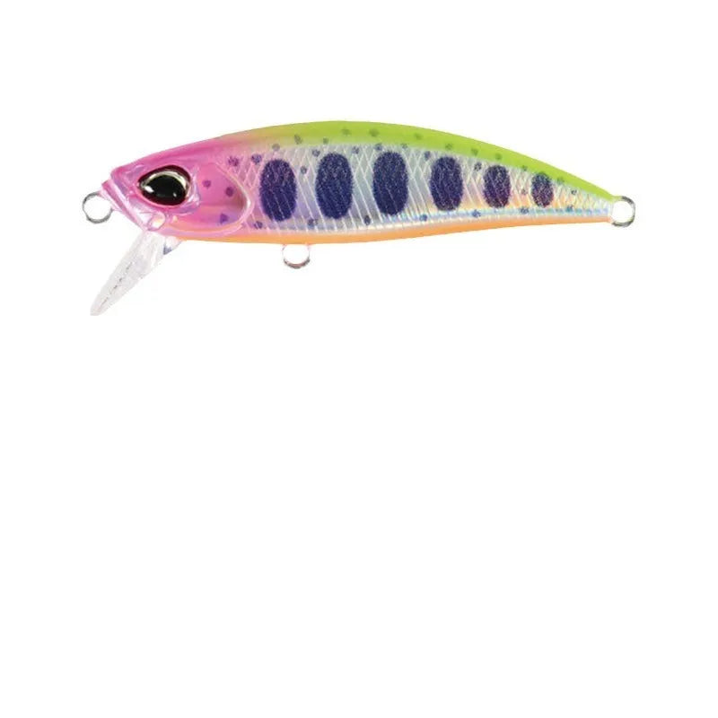 Japanese submerged Mino soft plastic fishing lure, 48mm long, for snakehead and Mandarin fish.
