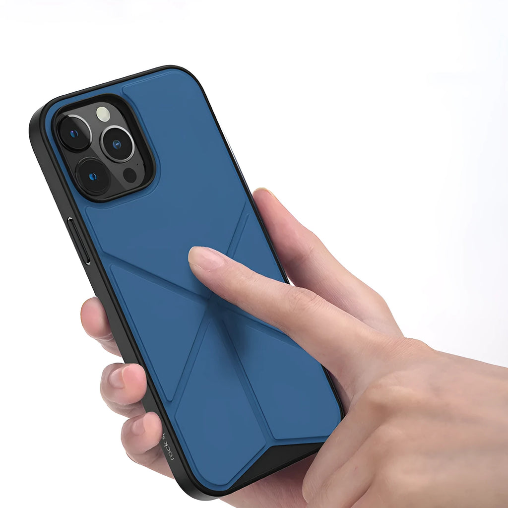 Black TPU back cover case for iPhone 13 series on a table