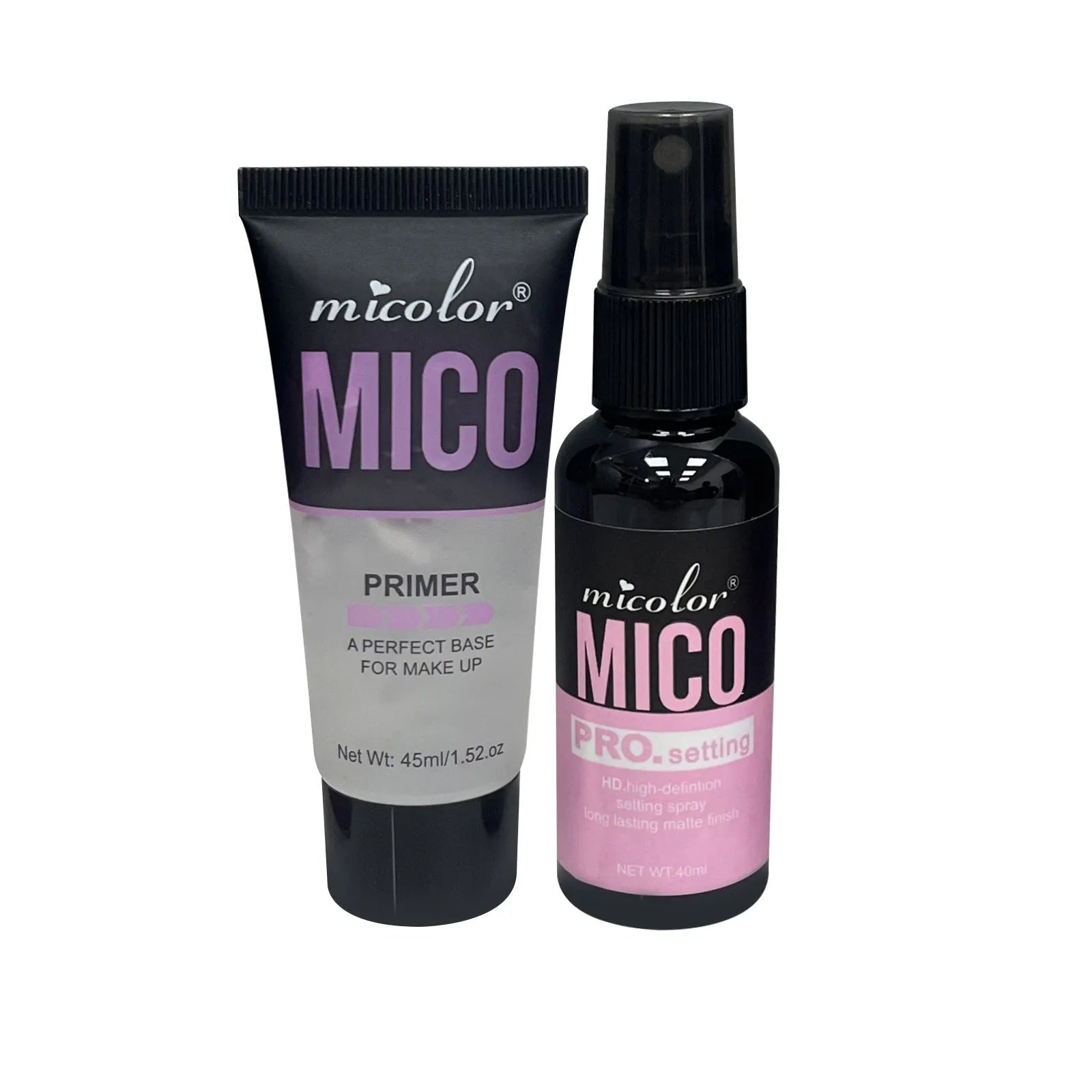 Make-up primer and final sealer spray two-in-one product with 45ml+40ml volume
