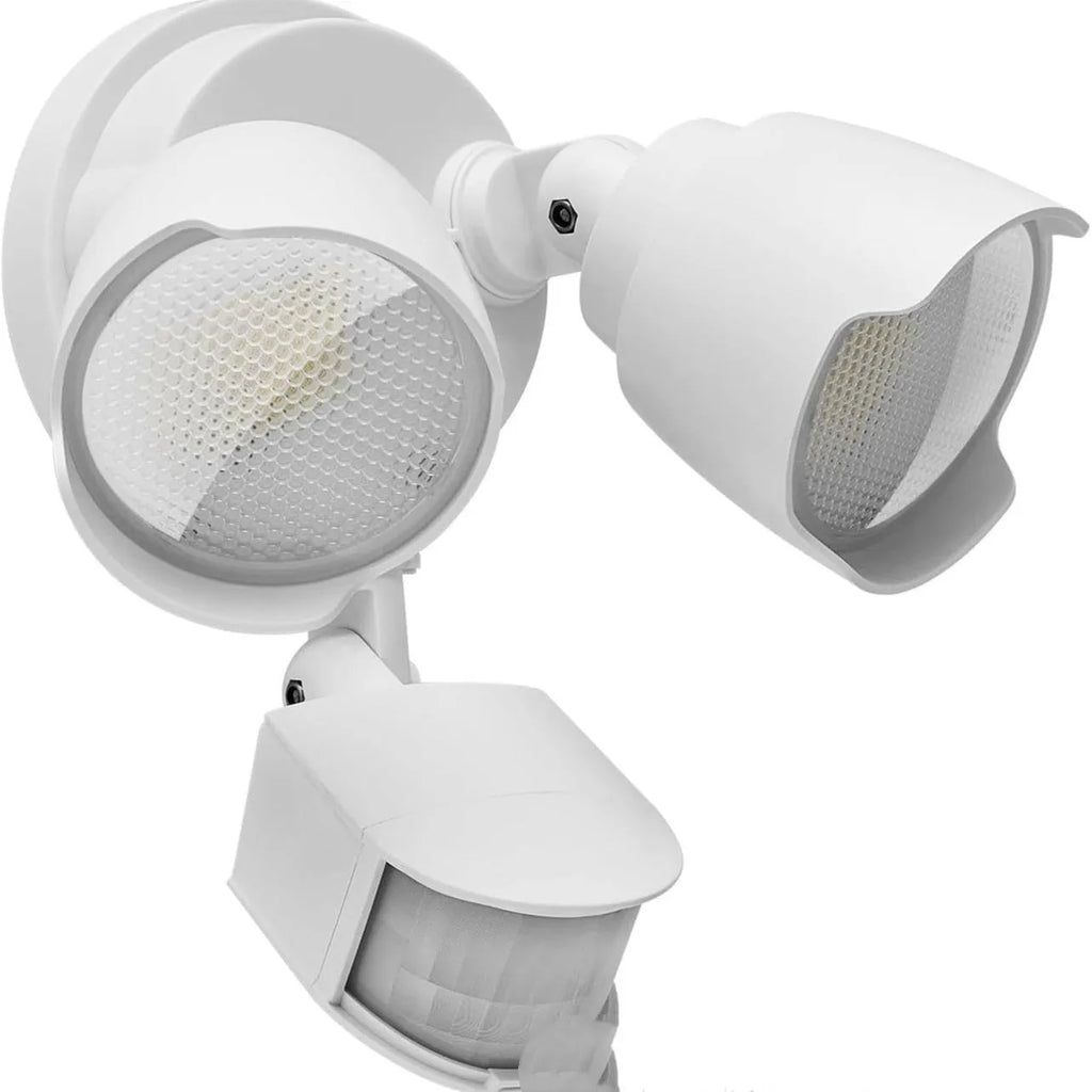 White or black LED motion sensor flood light with infrared sensor for outdoor security