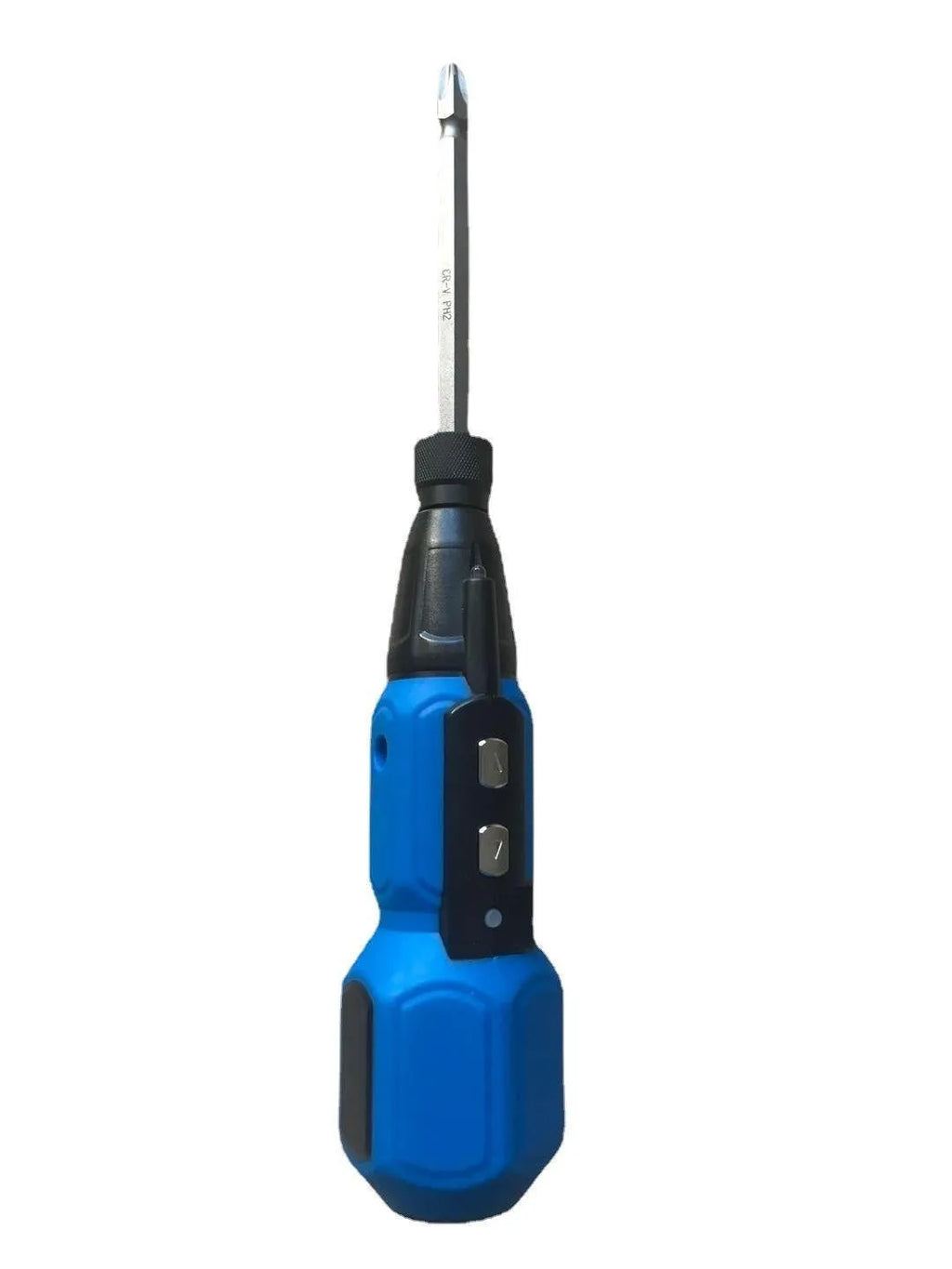 Alloy steel straight handle electric screwdriver in black and blue with 36V lithium battery