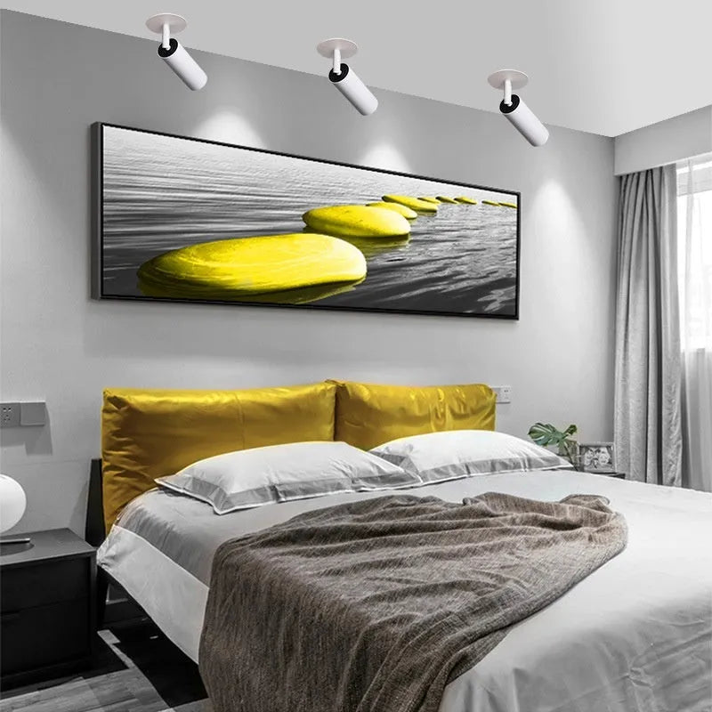 Black and white aluminium cylinder LED spotlight for recessed installation in 55-75mm openings