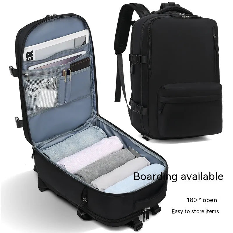 Large nylon waterproof mummy backpack in various colours on a neutral background.